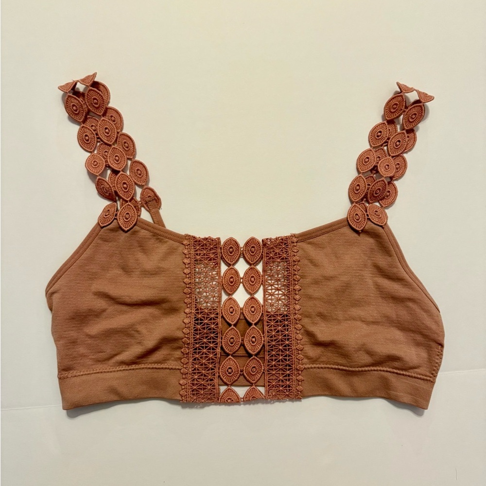 Pink Bralette with Cut Out Straps | size medium - Picture 4 of 8